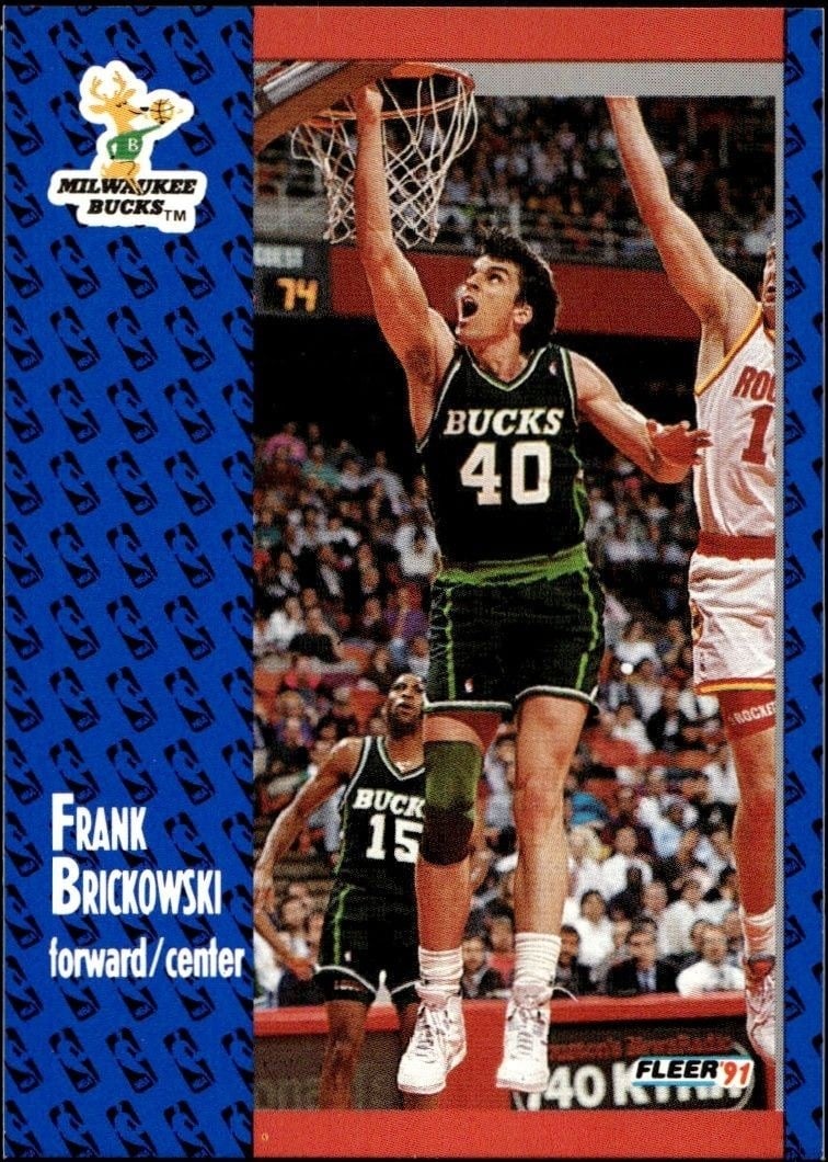 Frank Brickowski 1991-92 Fleer #113 Basketball Trading Card - Front 1991-92 Fleer Frank Brickowski #113 basketball trading card front