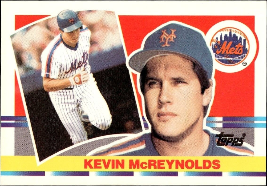 Kevin McReynolds 1990 Topps Big #194 Baseball Trading Card - Front 1990 Topps Big Kevin McReynolds #194 baseball trading card front