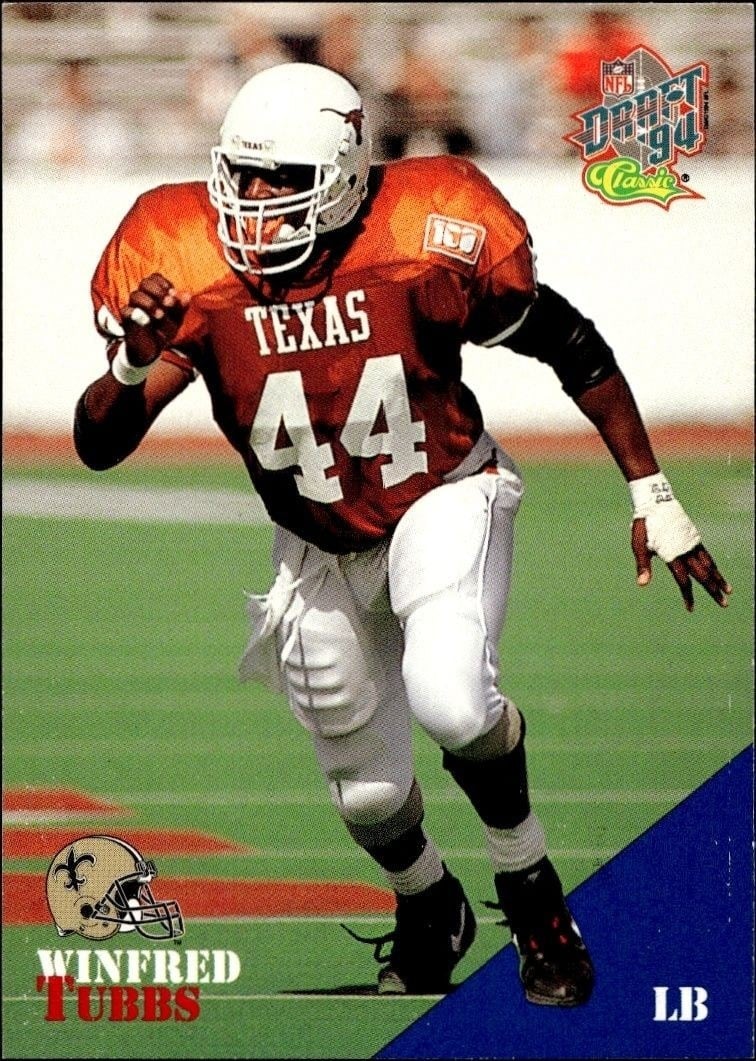 Winfred Tubbs 1994 Classic NFL Draft #85 Football Trading Card - Front 1994 Classic NFL Draft Winfred Tubbs #85 football trading card front