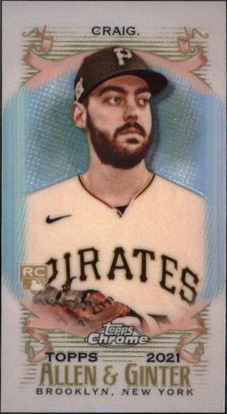 2021 Topps Allen & Ginter Chrome Will Craig #195 trading card