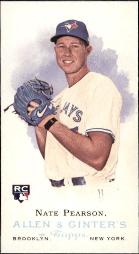 Nate Pearson 2021 Topps Allen & Ginter #MRD-6 Baseball Trading Card - Front 2021 Topps Allen & Ginter Nate Pearson #MRD-6 baseball trading card front