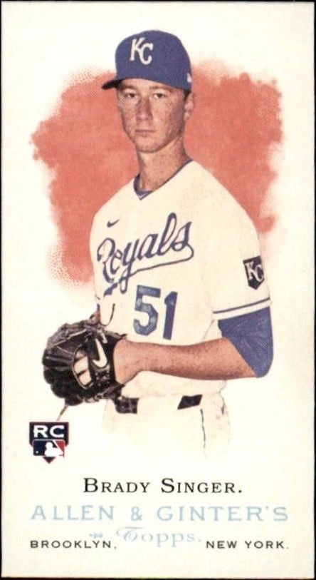 Brady Singer 2021 Topps Allen & Ginter #MRD-14 Baseball Trading Card - Front 2021 Topps Allen & Ginter Brady Singer #MRD-14 baseball trading card front