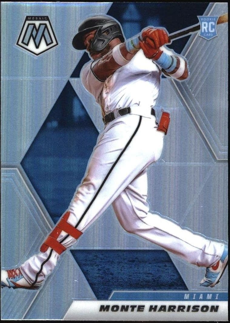 2021 Panini Mosaic Monte Harrison #260 trading card