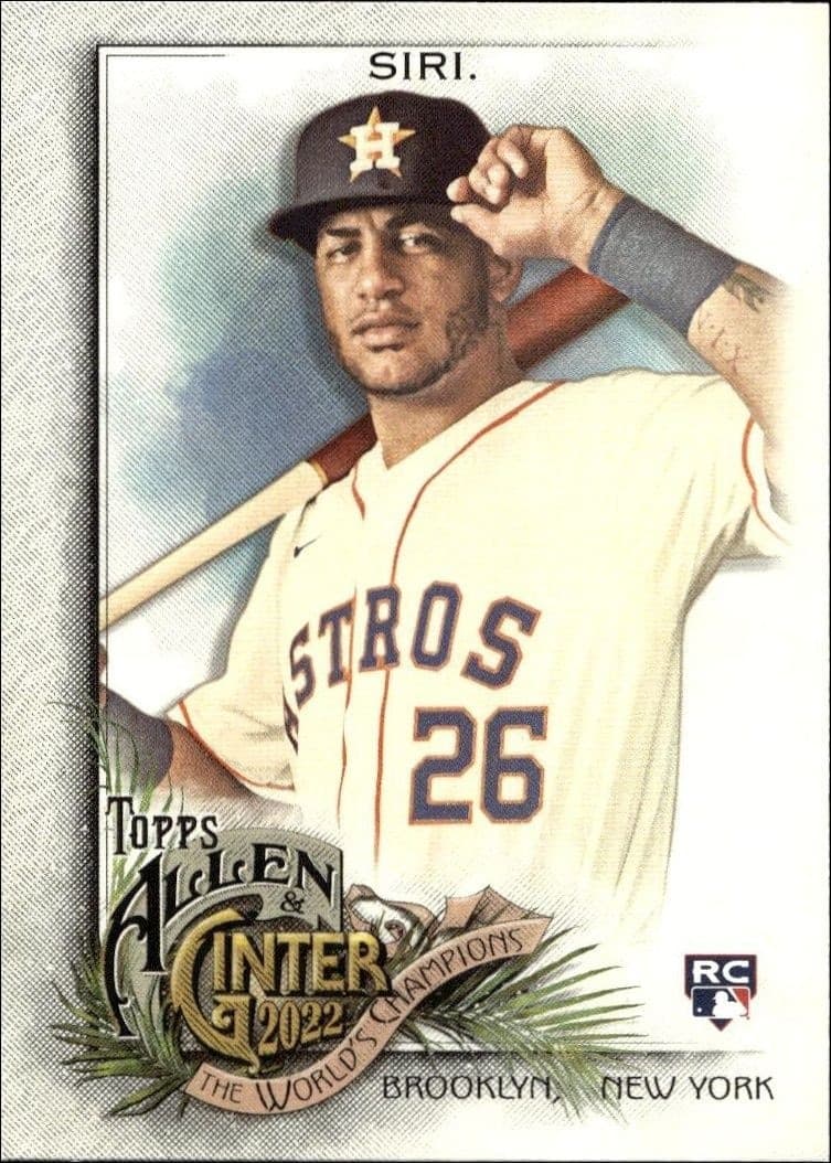 2022 Topps Allen & Ginter Jose Siri #296 trading card