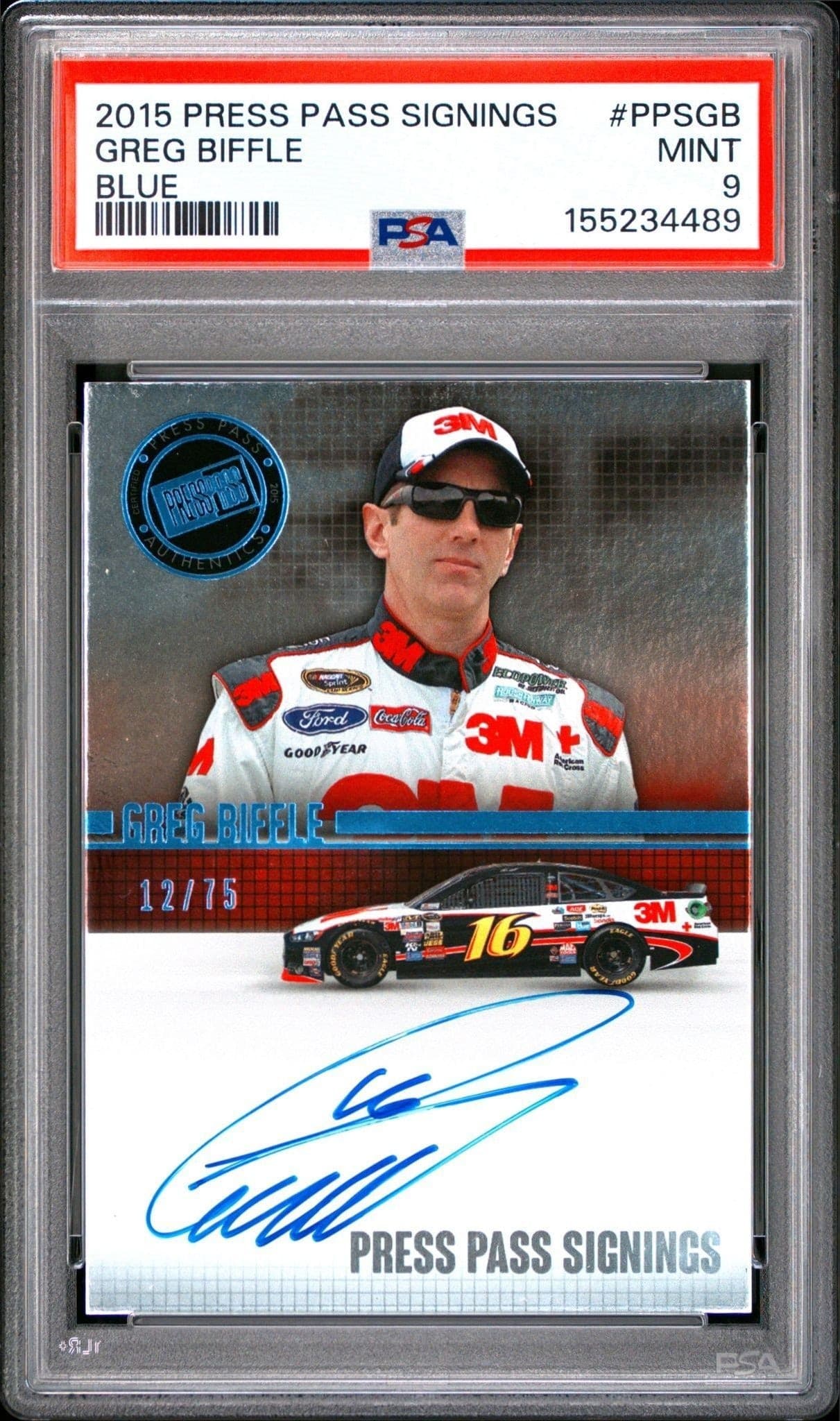 2015 Press-Pass Greg Biffle #PPSGB trading card