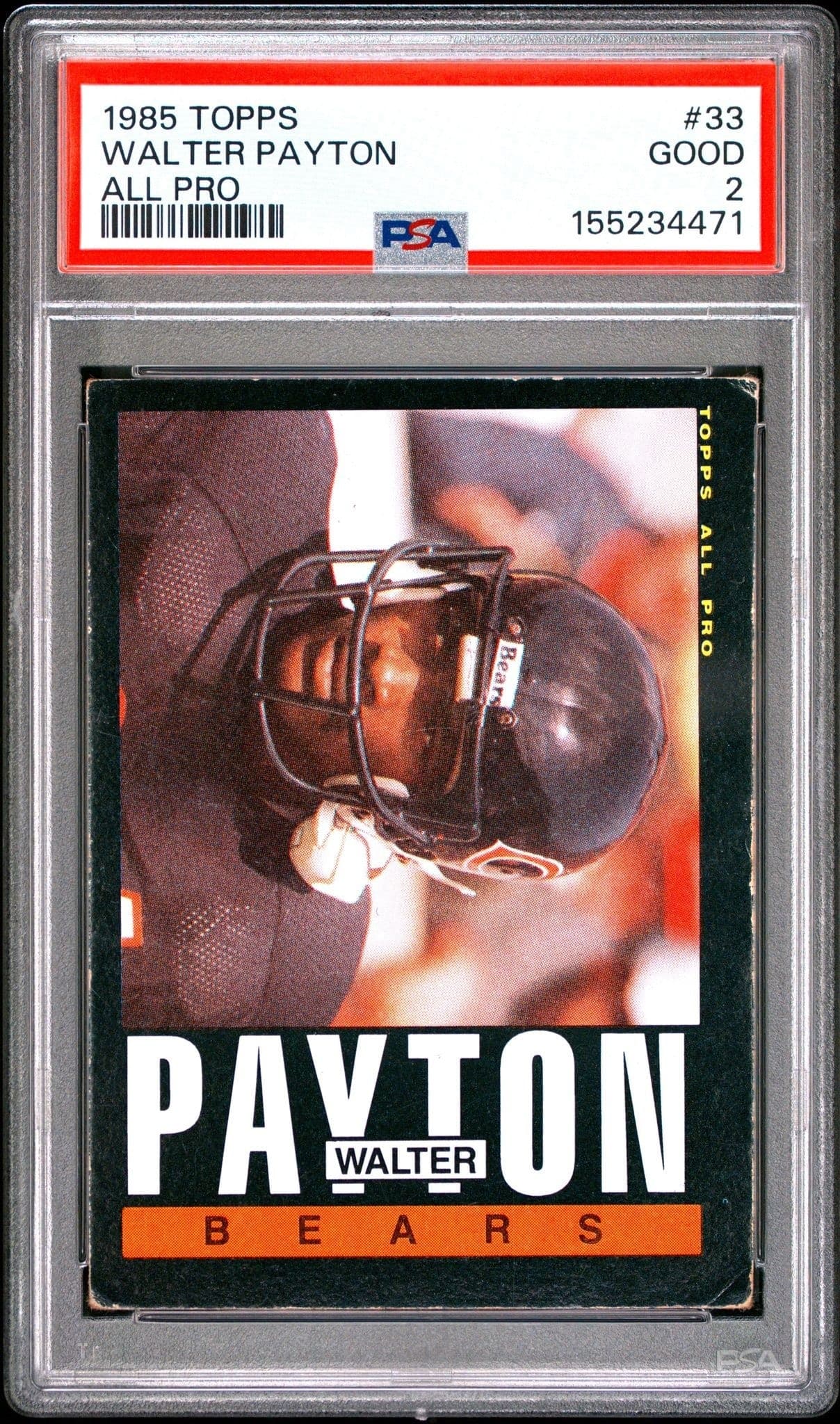 1985 Topps 1985 Topps Walter Payton #33 trading card