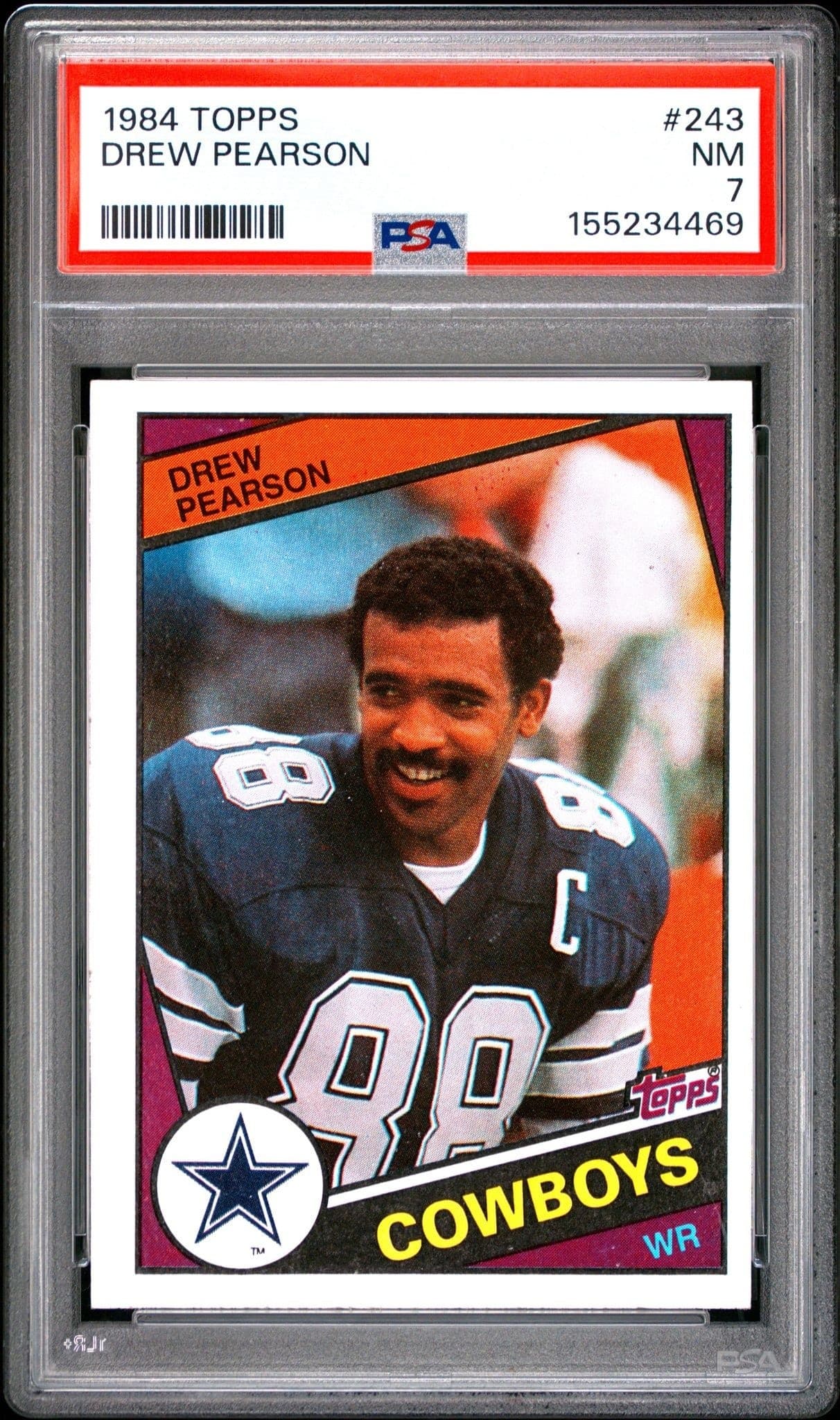 1984 Topps Drew Pearson #243 trading card