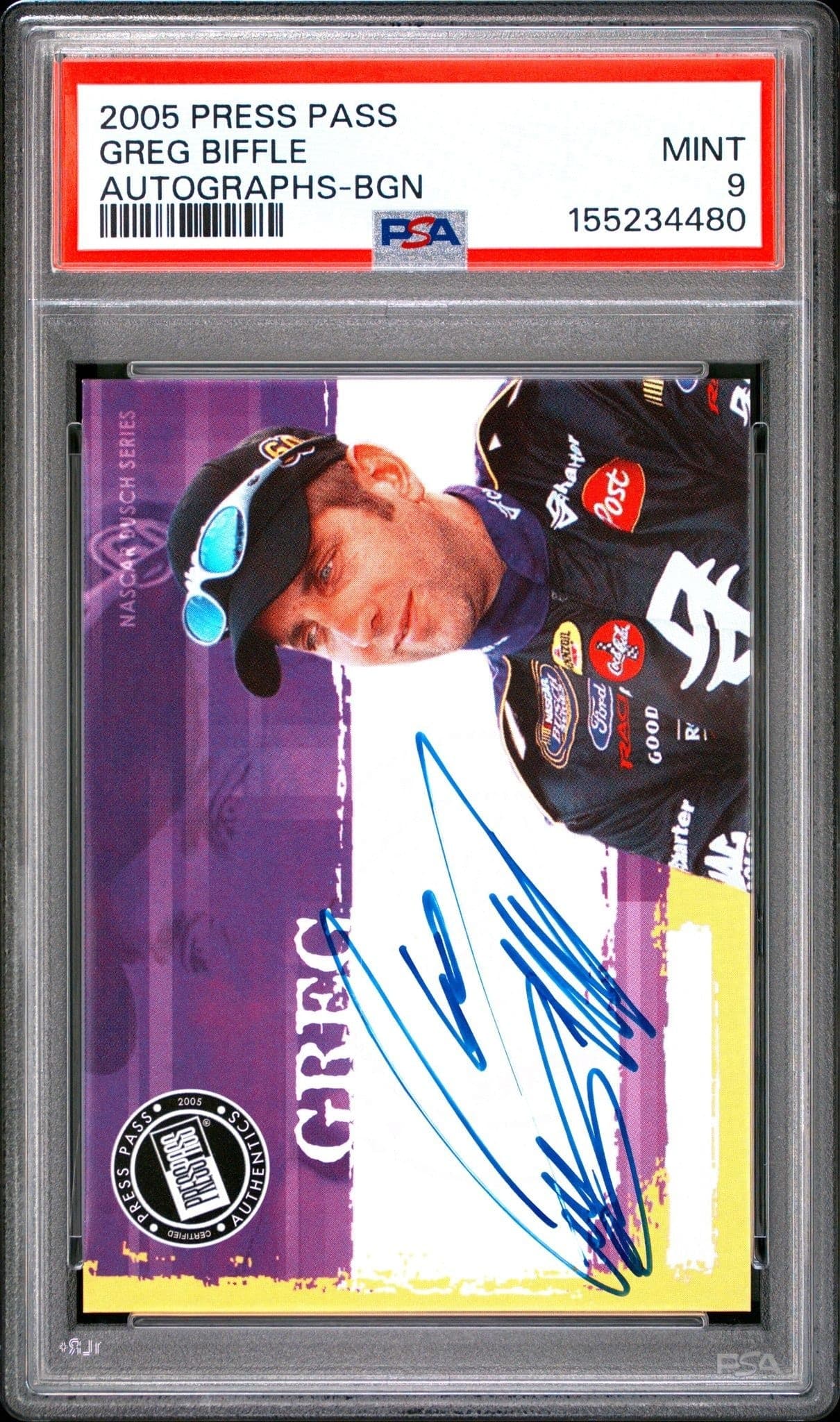 2005 Press-Pass Greg Biffle #NA trading card