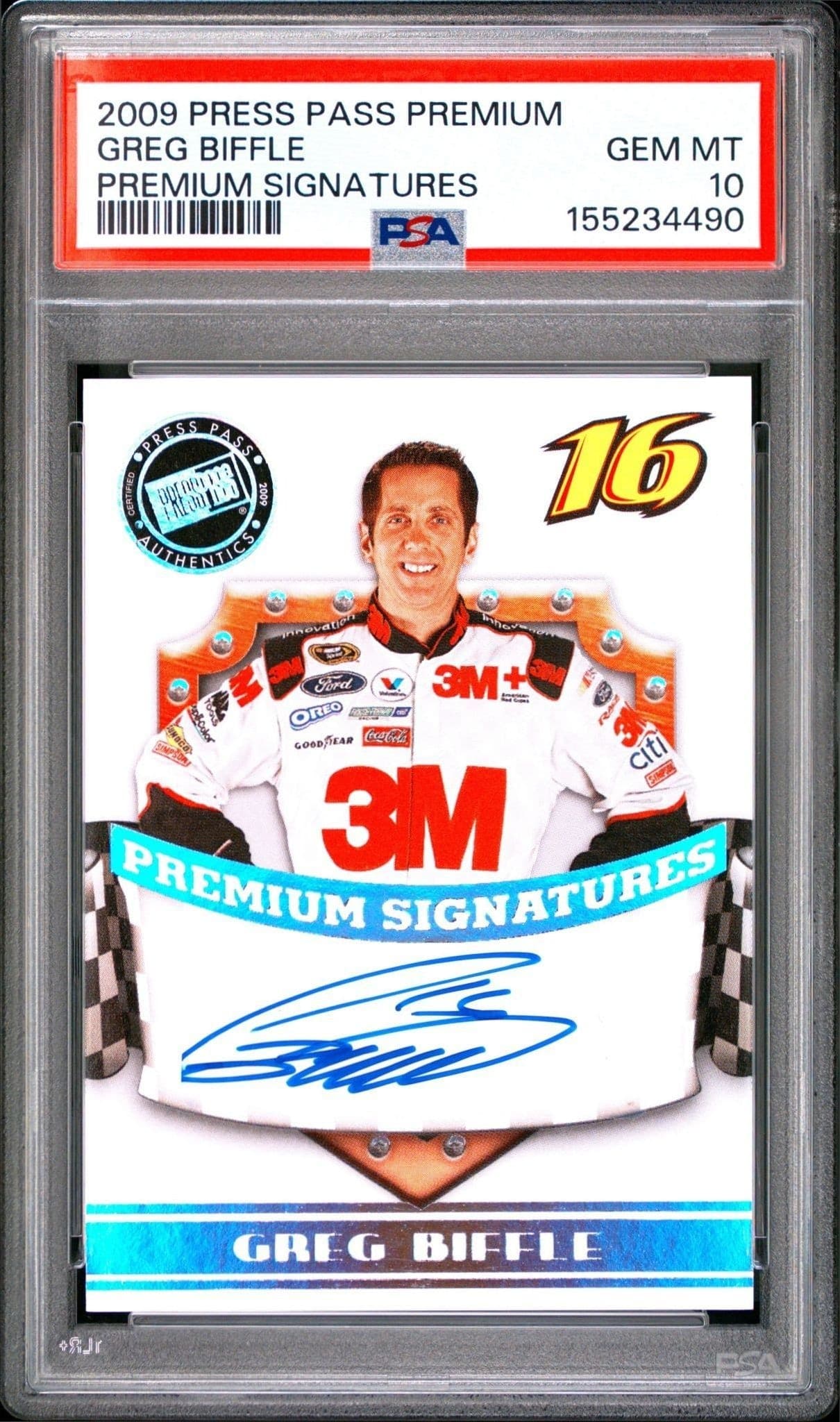 2009 Press-Pass Premium Greg Biffle #NA trading card