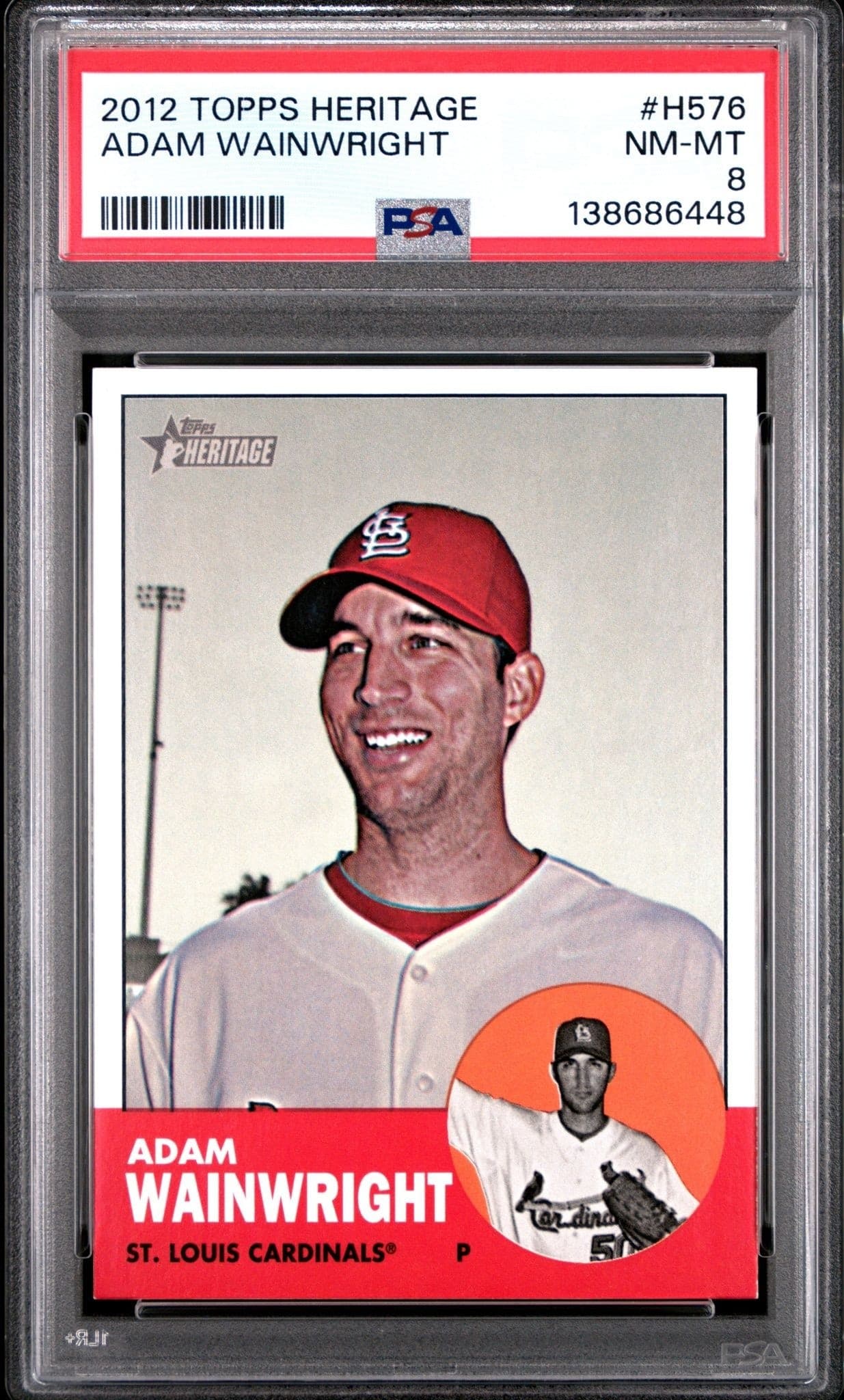 2012 Topps Heritage High Number Adam Wainwright #H576 trading card