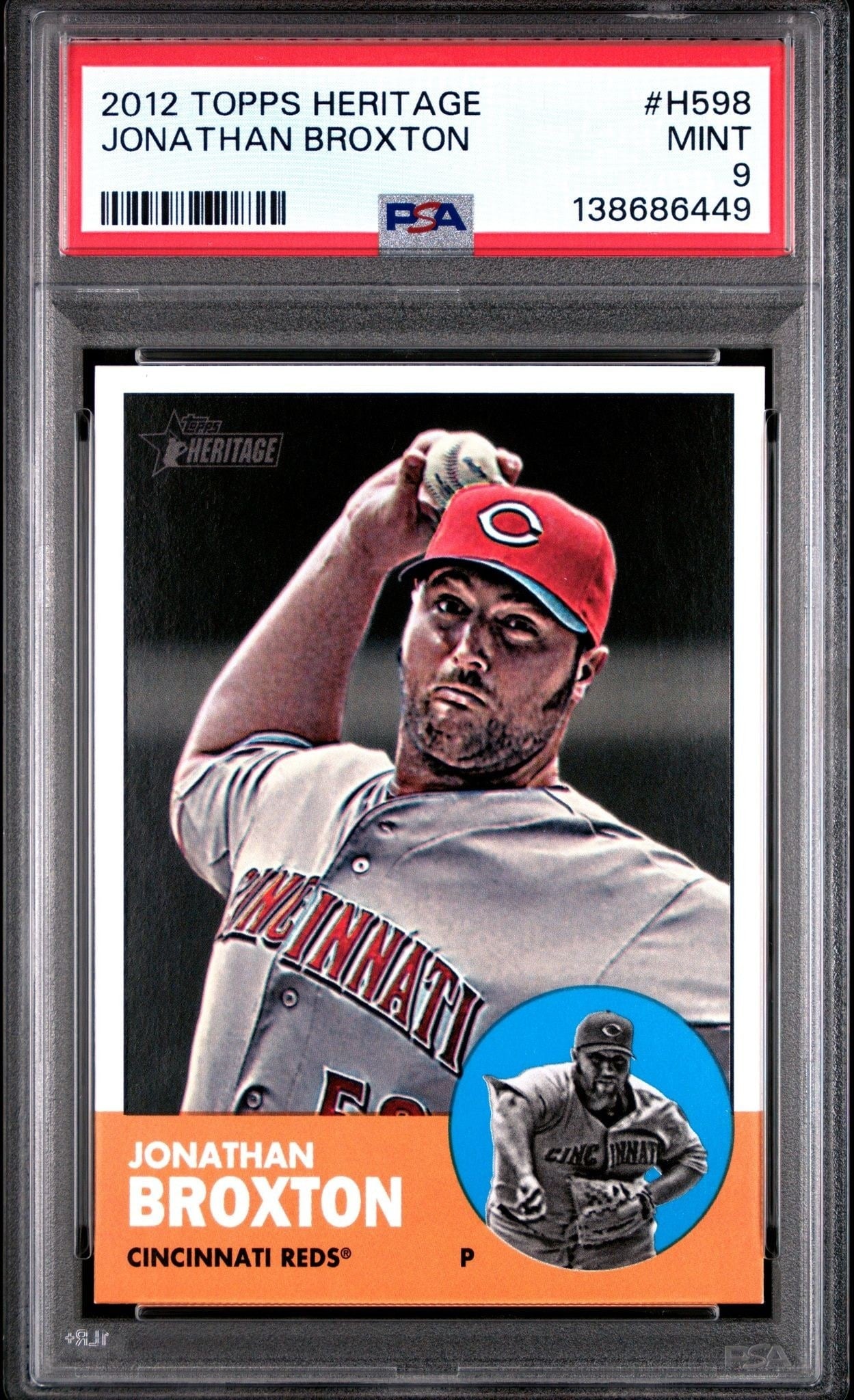 2012 Topps Heritage Jonathan Broxton #H598 trading card