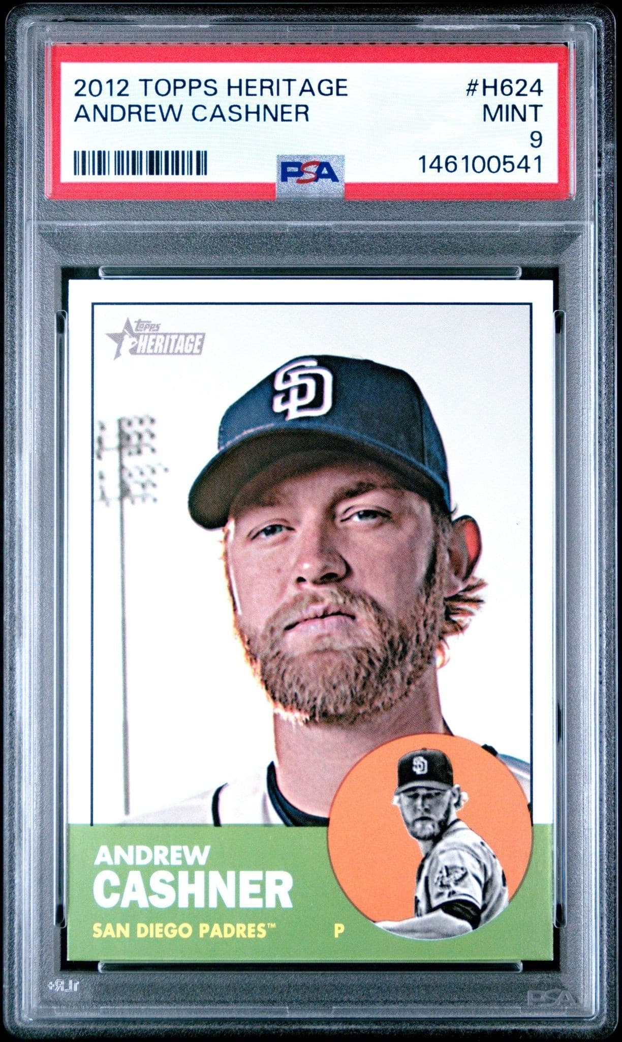 2012 Topps Heritage Andrew Cashner #H624 trading card