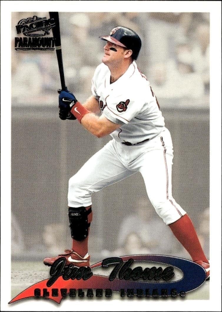 Jim Thome 1999 Pacific Paramount #77 Baseball Trading Card - Front 1999 Pacific Paramount Jim Thome #77 baseball trading card front