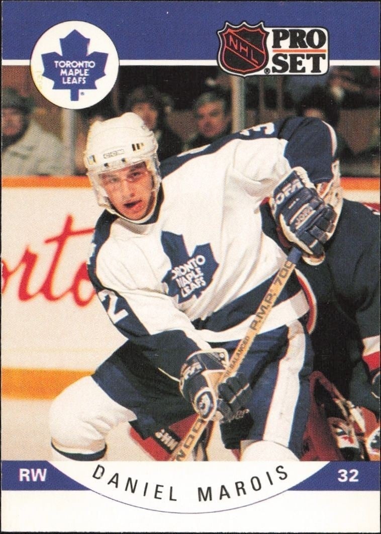 Daniel Marois 1990-91 Pro Set #284 Hockey Trading Card - Front 1990-91 Pro Set Daniel Marois #284 hockey trading card front