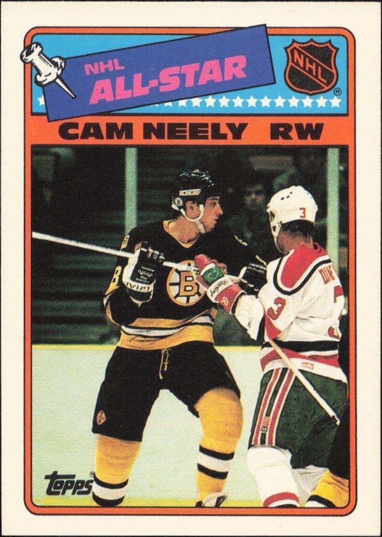 1989-90 Topps Cam Neely #9 trading card