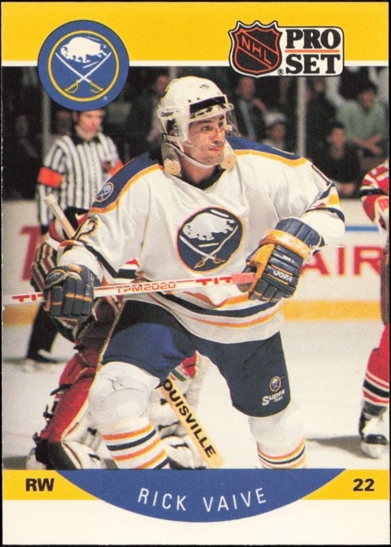 1990-91 Pro-Set NHL Series 1 Rick Vaive #32 trading card