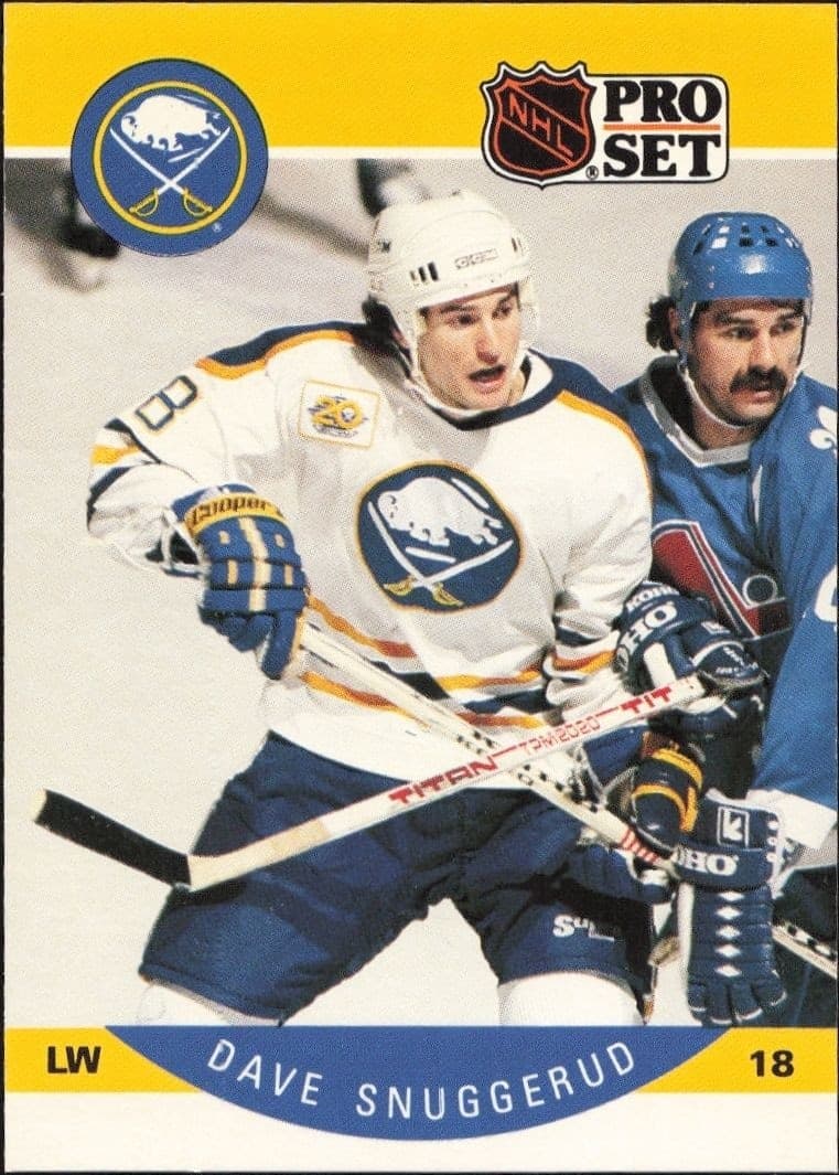 1990-91 Pro-Set NHL Series 1 Dave Snuggerud #30 trading card