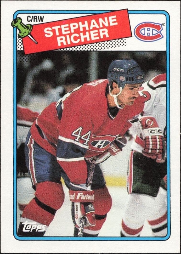 1989-90 Topps Stephane Richer #5 trading card