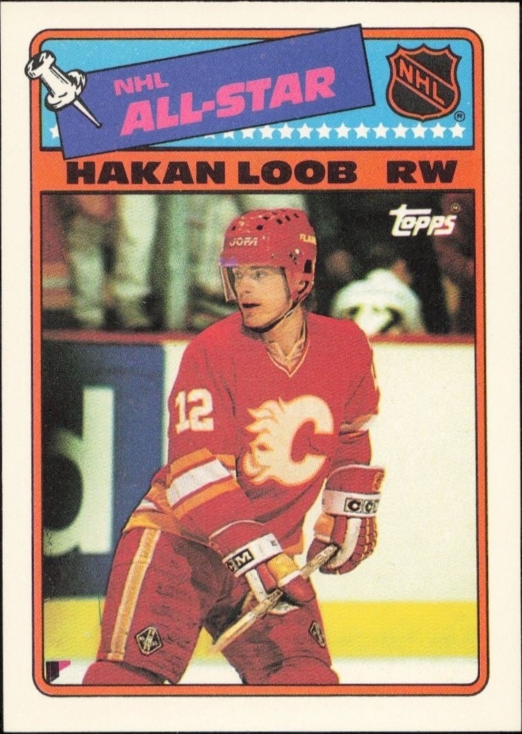 Hakan Loob 1989-90 Topps #3 Hockey Trading Card - Front 1989-90 Topps Hakan Loob #3 hockey trading card front