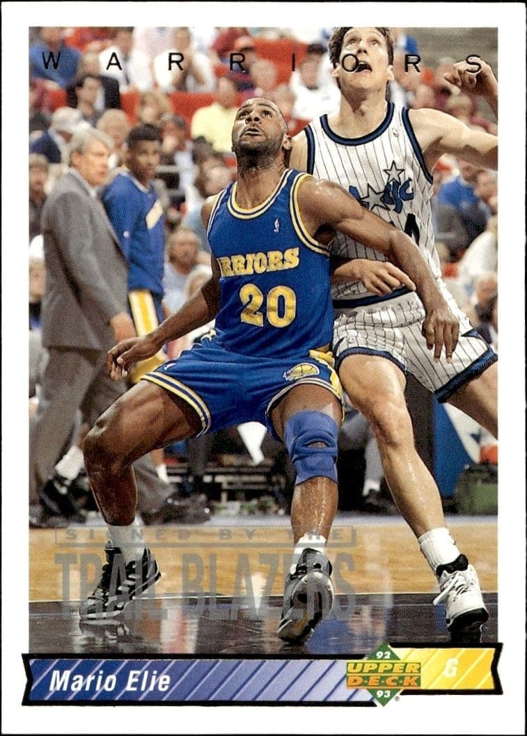 1992-93 Upper-Deck Mario Elie #28 trading card