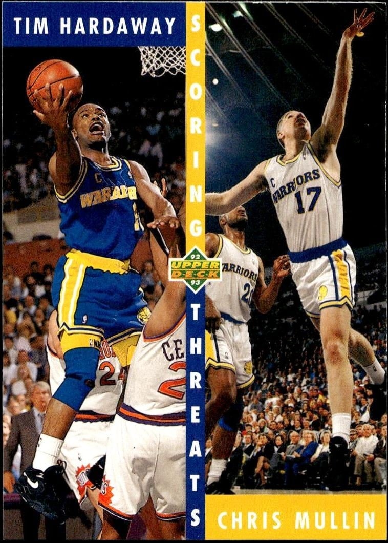 Tim Hardaway 1992-93 Upper Deck #65 Basketball Trading Card - Front 1992-93 Upper Deck Tim Hardaway #65 basketball trading card front