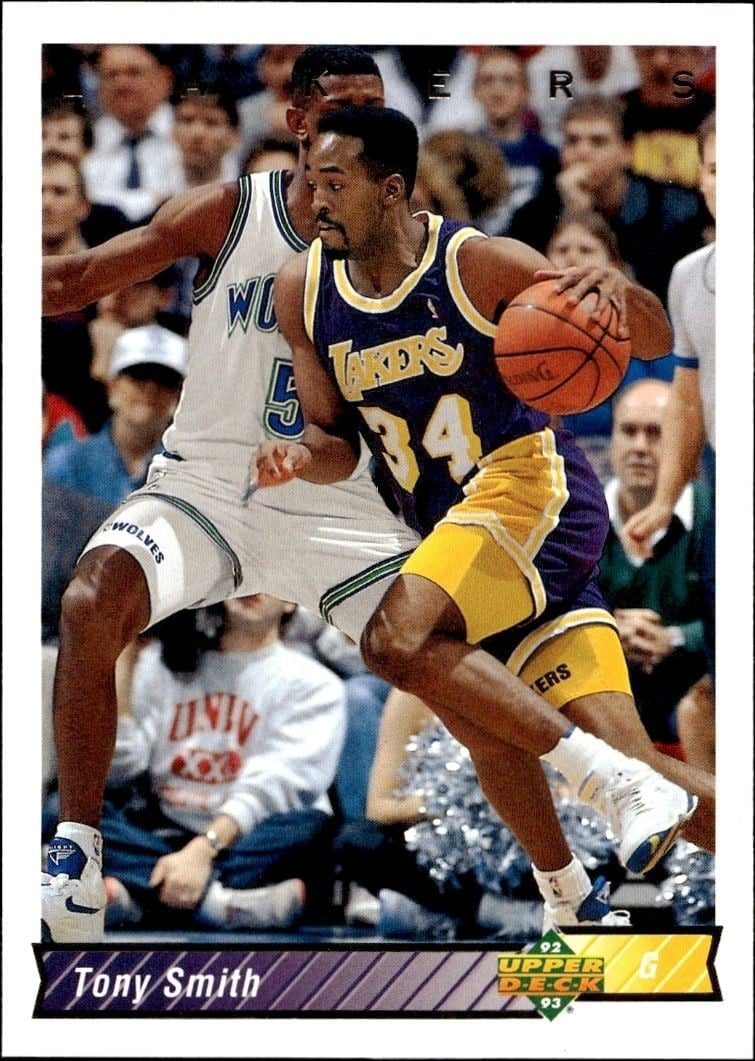 1992-93 Upper-Deck Tony Smith #102 trading card
