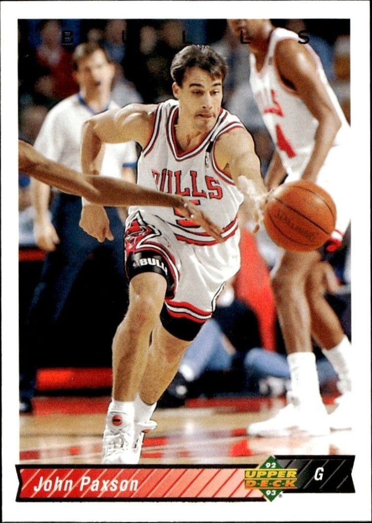 John Paxson 1992-93 Upper Deck #137 Basketball Trading Card - Front 1992-93 Upper Deck John Paxson #137 basketball trading card front