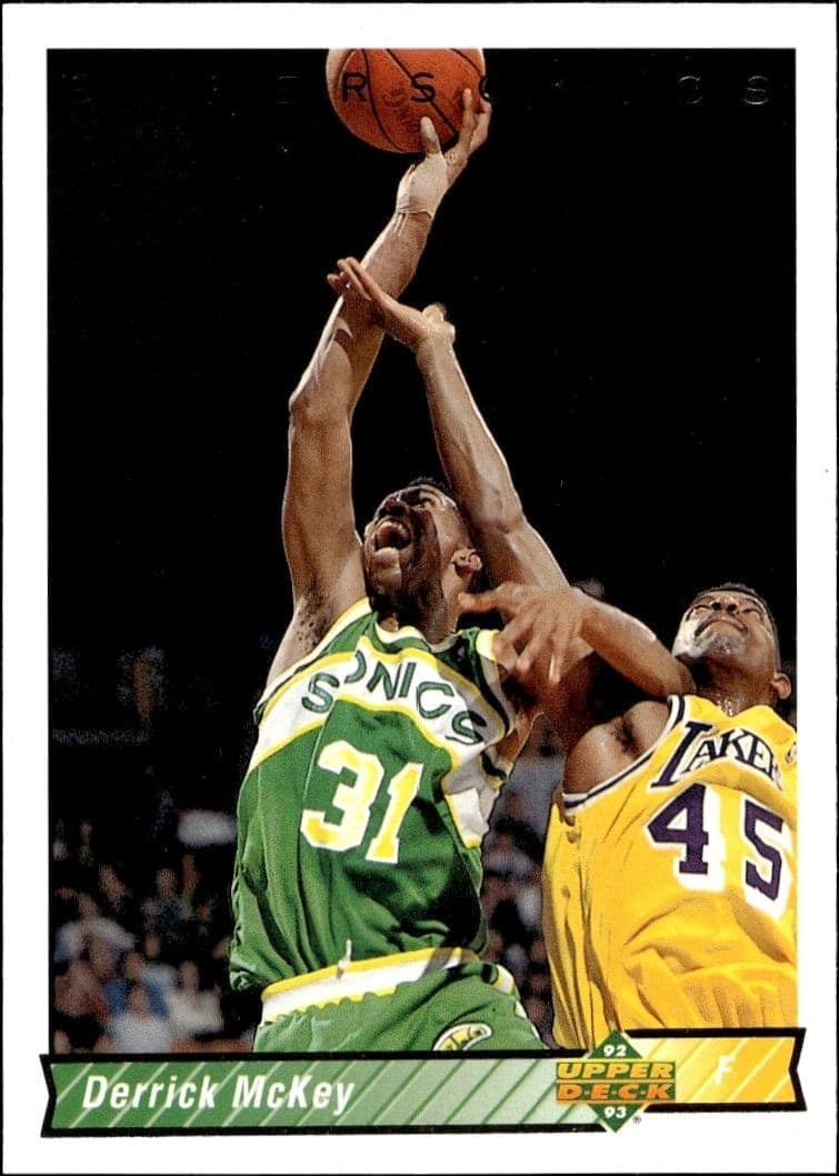 1992-93 Upper-Deck Derrick McKey #235 trading card