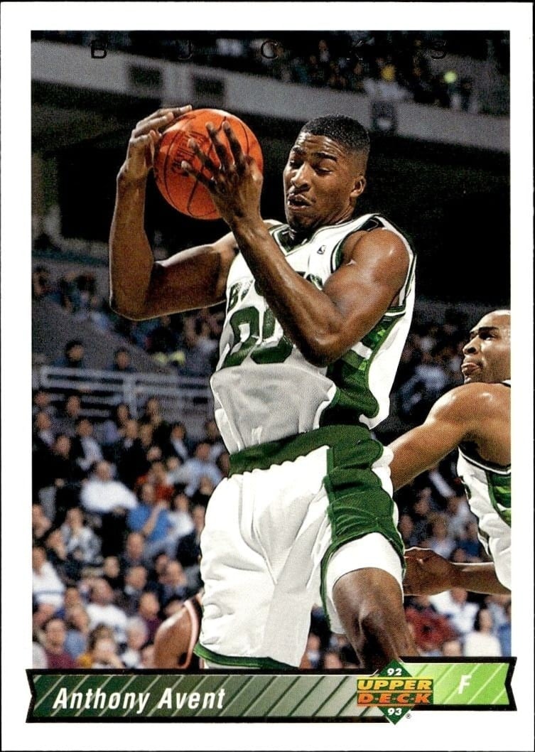 Anthony Avent 1992-93 Upper Deck #313 Basketball Trading Card - Front 1992-93 Upper Deck Anthony Avent #313 basketball trading card front