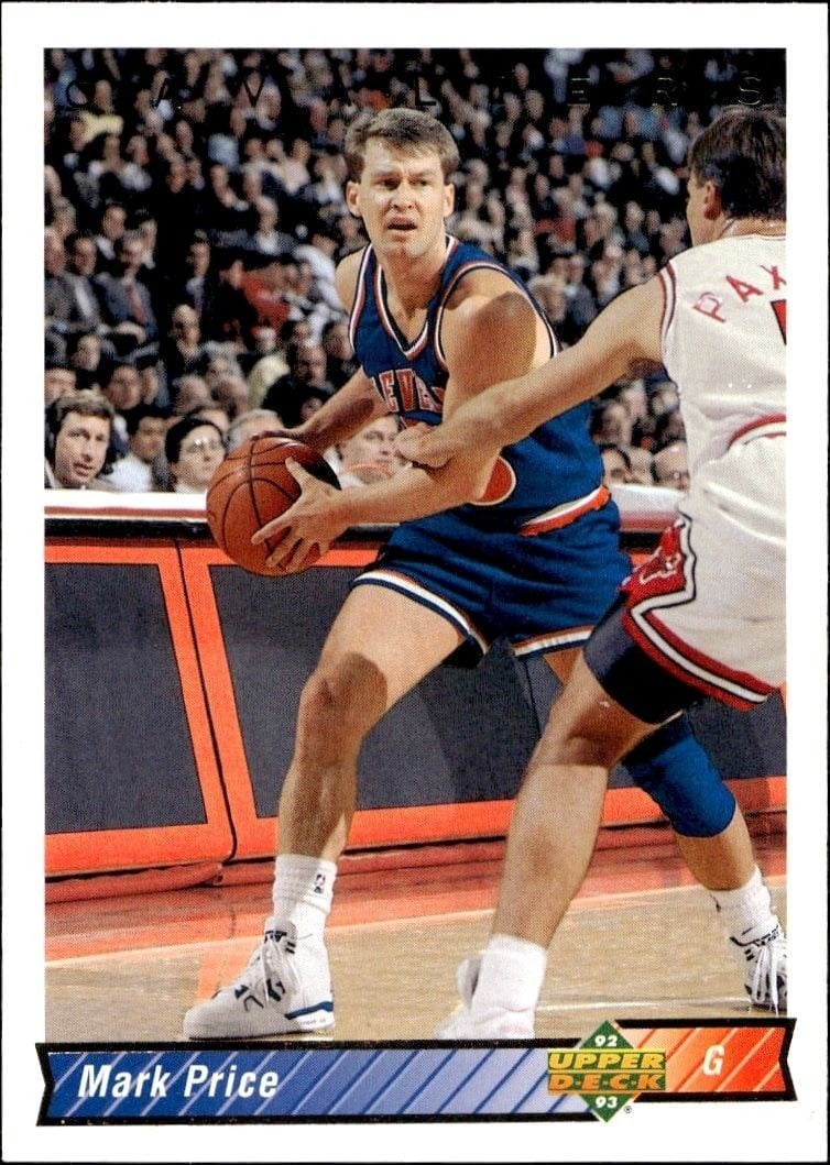 Mark Price 1992-93 Upper Deck #234 Basketball Trading Card - Front 1992-93 Upper Deck Mark Price #234 basketball trading card front