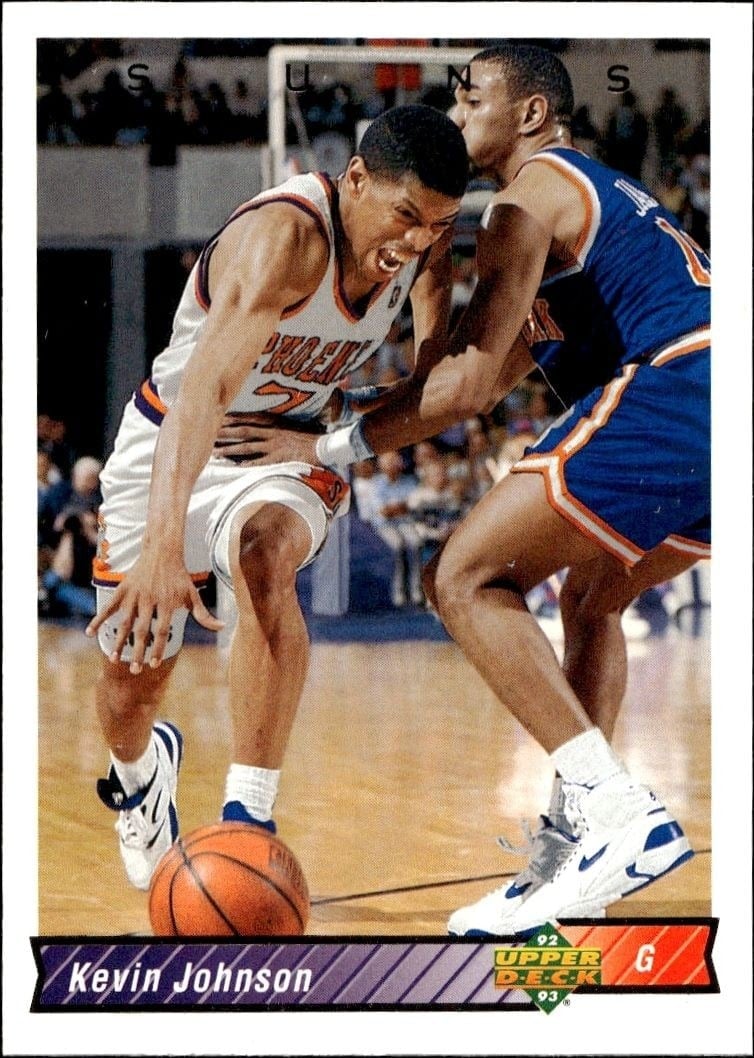 Kevin Johnson 1992-93 Upper Deck #119 Basketball Trading Card - Front 1992-93 Upper Deck Kevin Johnson #119 basketball trading card front