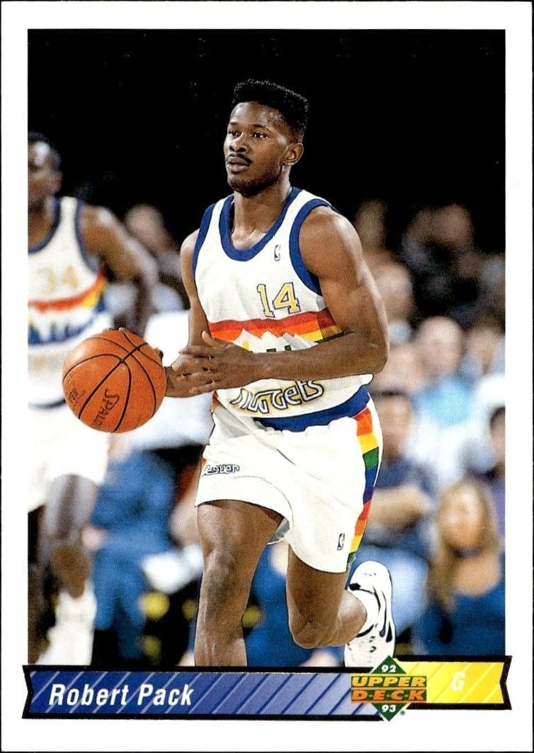 Robert Pack 1992-93 Upper Deck #324 Basketball Trading Card - Front 1992-93 Upper Deck Robert Pack #324 basketball trading card front