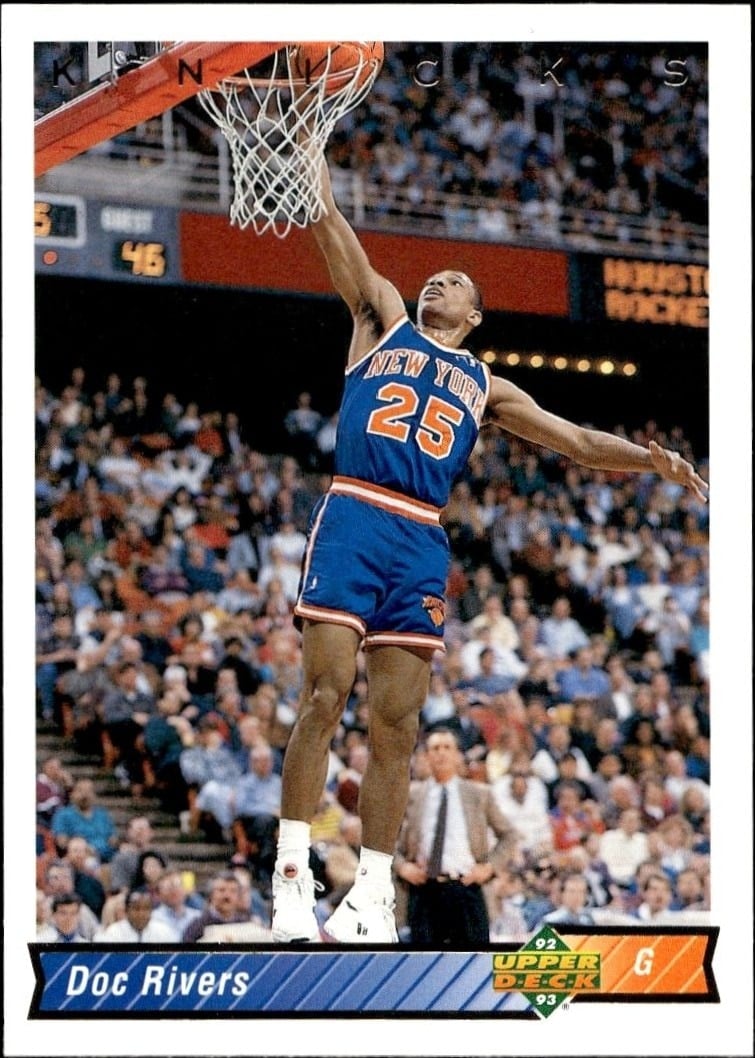Doc Rivers 1992-93 Upper Deck #413 Basketball Trading Card - Front 1992-93 Upper Deck Doc Rivers #413 basketball trading card front