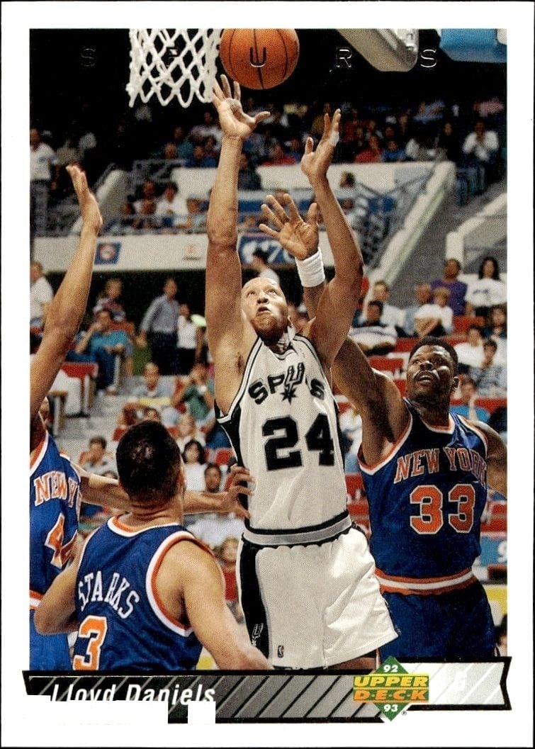 Lloyd Daniels 1992-93 Upper Deck #86 Basketball Trading Card - Front 1992-93 Upper Deck Lloyd Daniels #86 basketball trading card front