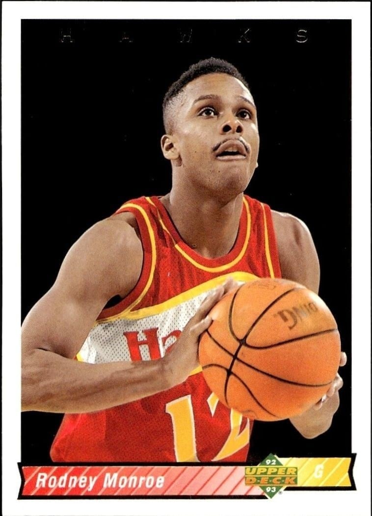 1992-93 Upper-Deck Rodney Monroe #30 trading card