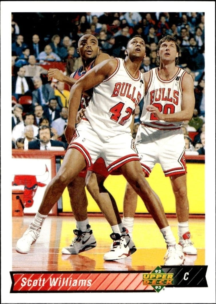 Scott Williams 1992-93 Upper Deck #171 Basketball Trading Card - Front 1992-93 Upper Deck Scott Williams #171 basketball trading card front