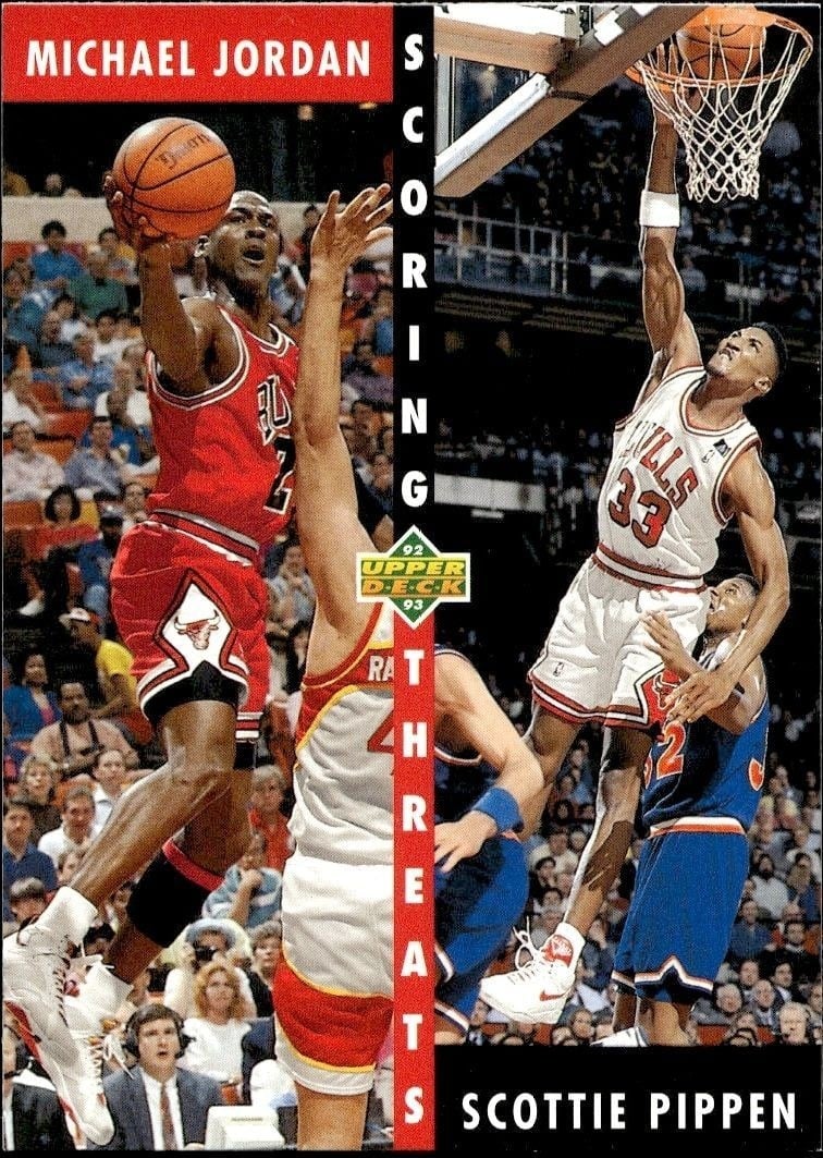 Michael Jordan 1992-93 Upper Deck #62 Basketball Trading Card - Front 1992-93 Upper Deck Michael Jordan #62 basketball trading card front