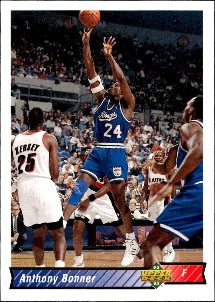 Anthony Bonner 1992-93 Upper Deck #224 Basketball Trading Card - Front 1992-93 Upper Deck Anthony Bonner #224 basketball trading card front