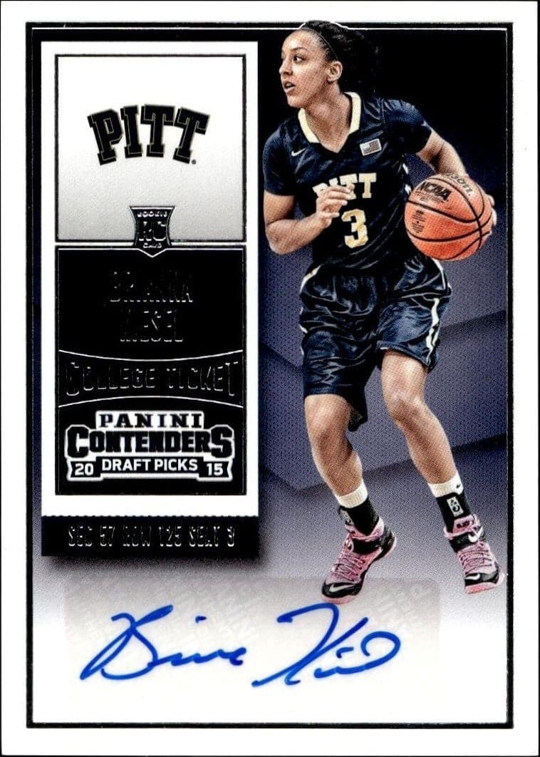 2015-16 Panini Contenders Draft Picks Brianna Kiesel #177 trading card