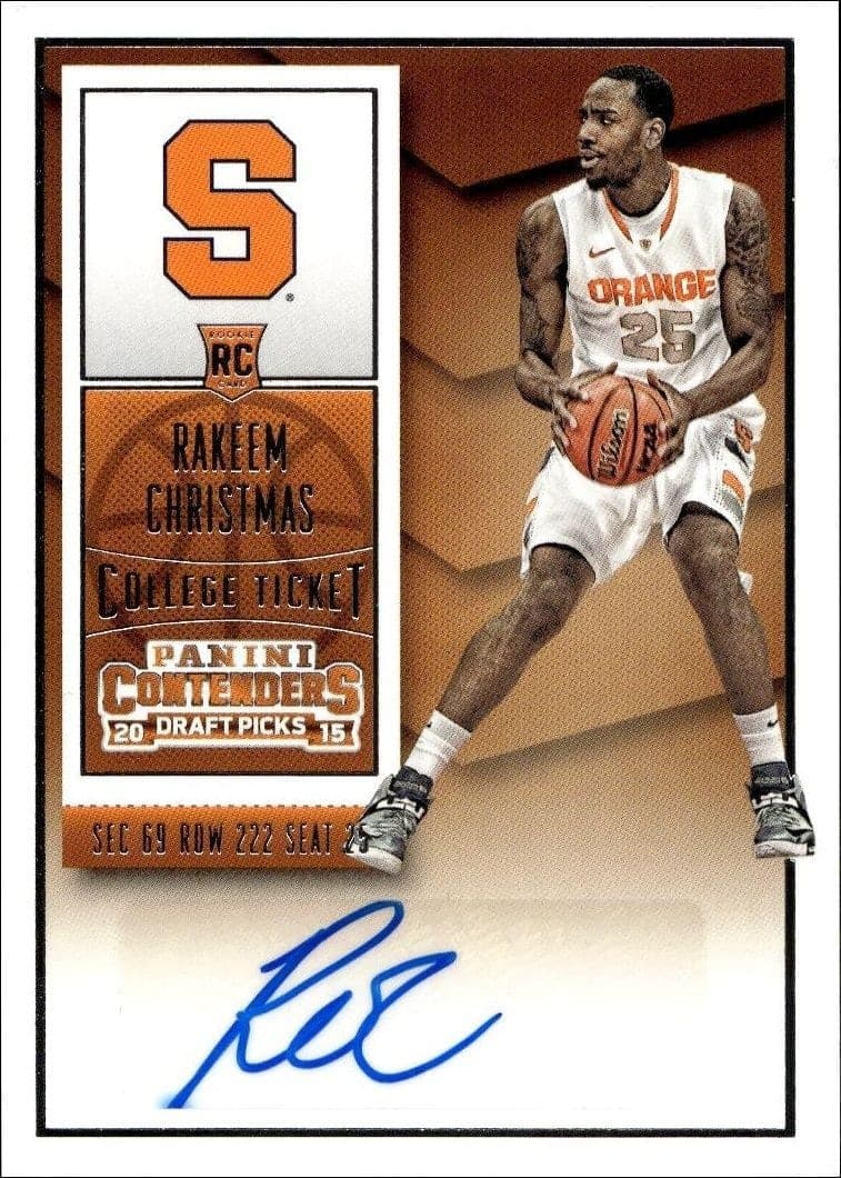 2015-16 Panini Contenders Draft Picks Rakeem Christmas #136 trading card