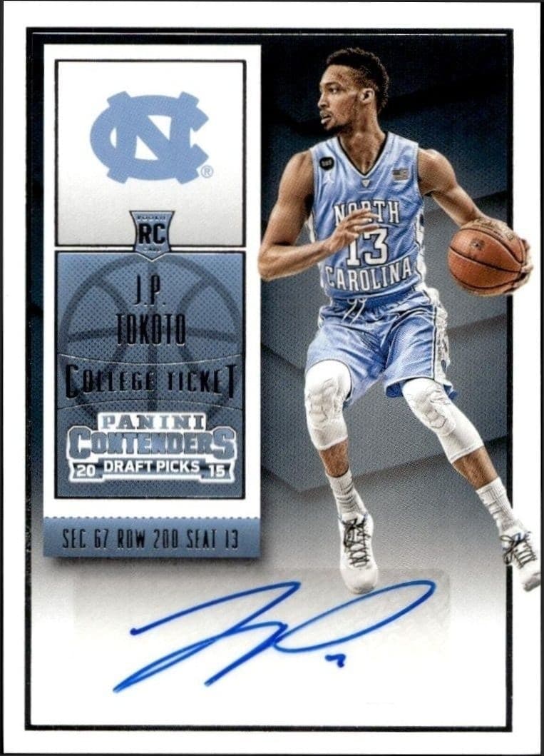 2015-16 Panini Contenders Draft Picks J.P. Tokoto #117 trading card