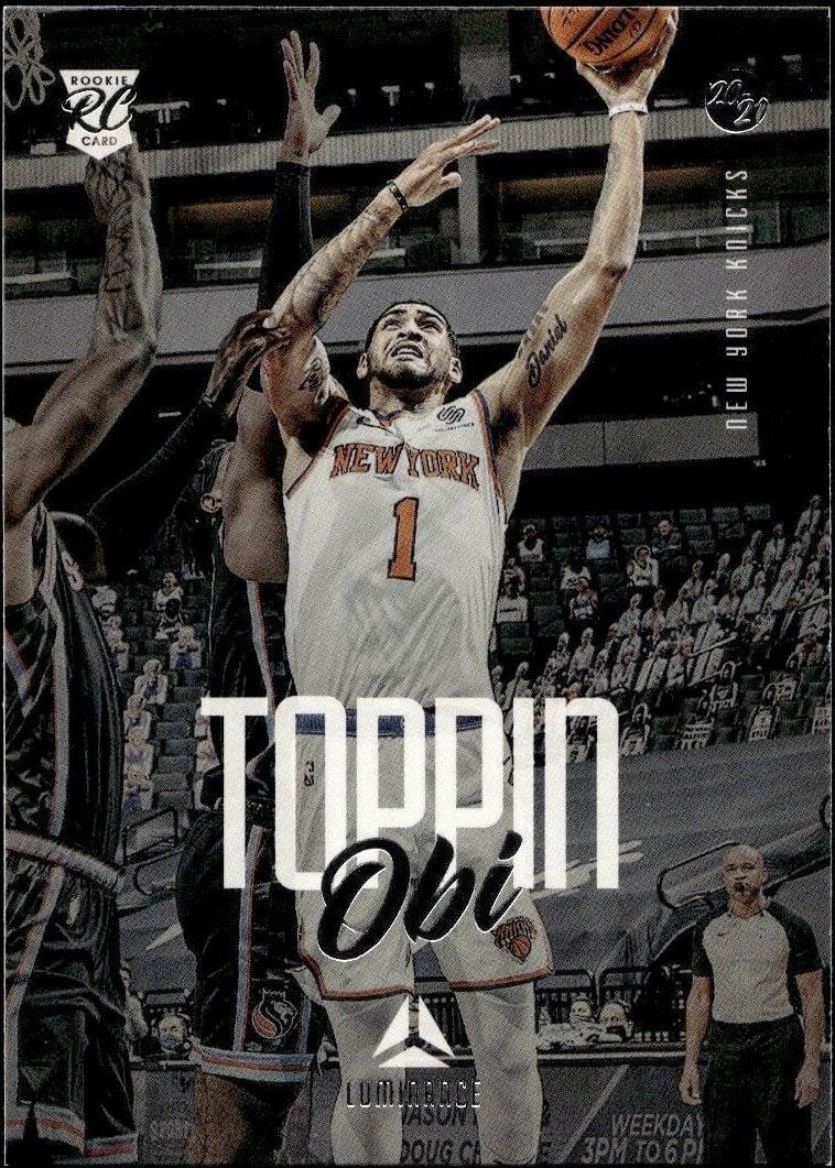 Obi Toppin 2020-21 Panini Chronicles #159 Basketball Trading Card - Front 2020-21 Panini Chronicles Obi Toppin #159 basketball trading card front