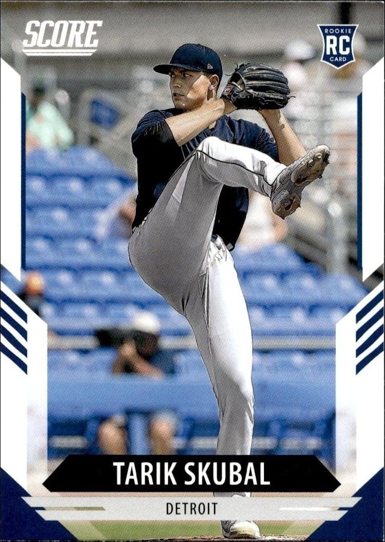 Tarik Skubal 2021 Panini Chronicles #20 Baseball Trading Card - Front 2021 Panini Chronicles Tarik Skubal #20 baseball trading card front