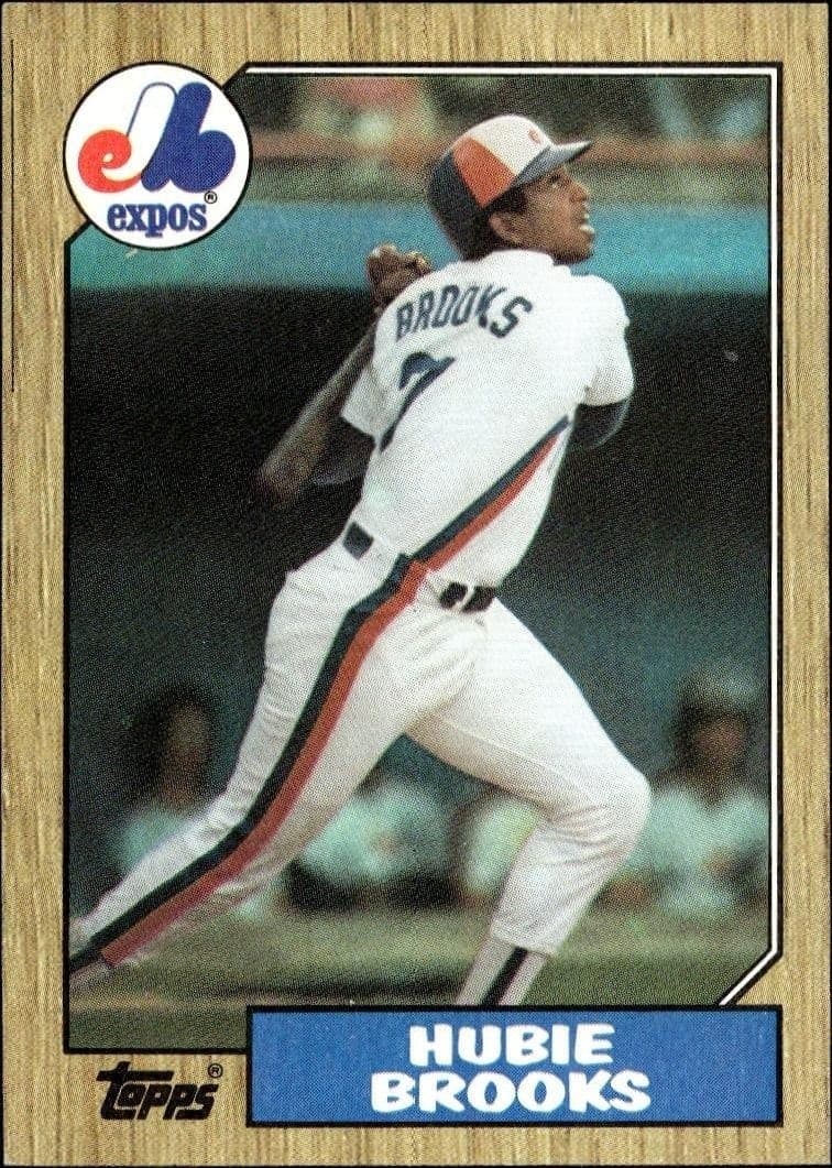 1987 Topps Hubie Brooks #650 trading card
