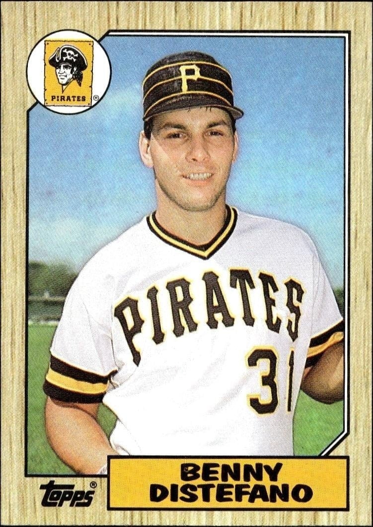 Benny Distefano 1987 Topps #651 Baseball Trading Card - Front 1987 Topps Benny Distefano #651 baseball trading card front