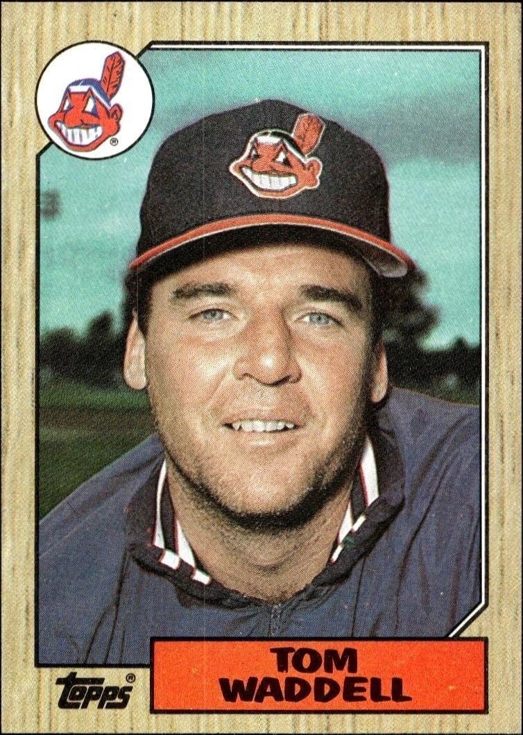 Tom Waddell 1987 Topps #657 Baseball Trading Card - Front 1987 Topps Tom Waddell #657 baseball trading card front