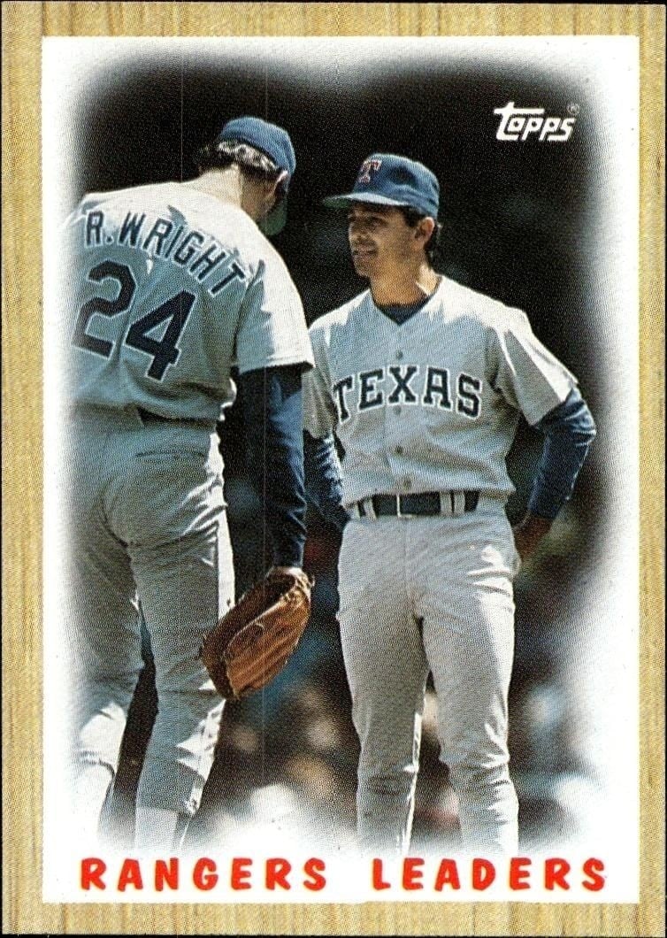 Texas Rangers 1987 Topps #656 Baseball Trading Card - Front 1987 Topps Texas Rangers #656 baseball trading card front