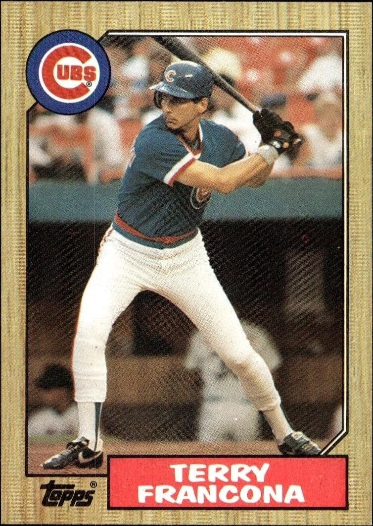 Terry Francona 1987 Topps #785 Baseball Trading Card - Front 1987 Topps Terry Francona #785 baseball trading card front
