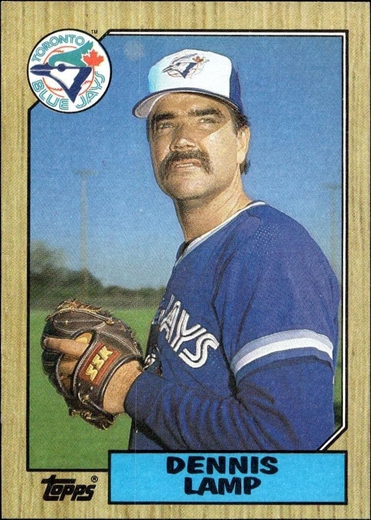 1987 Topps Dennis Lamp #768 trading card