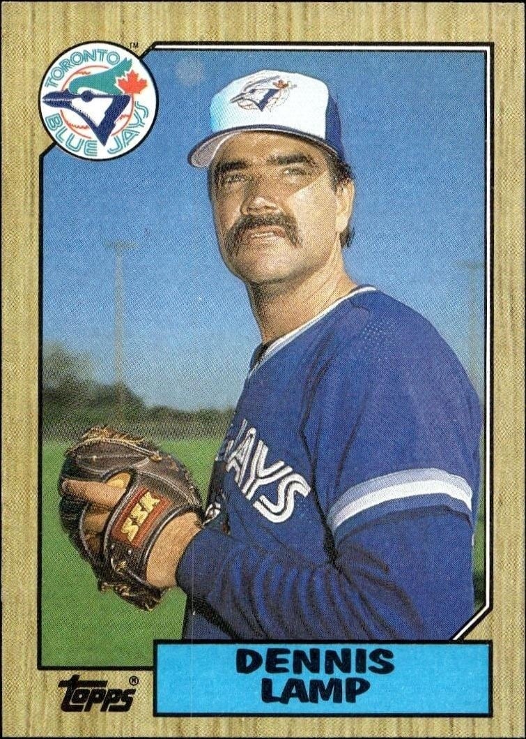 Dennis Lamp 1987 Topps #768 Baseball Trading Card - Front 1987 Topps Dennis Lamp #768 baseball trading card front